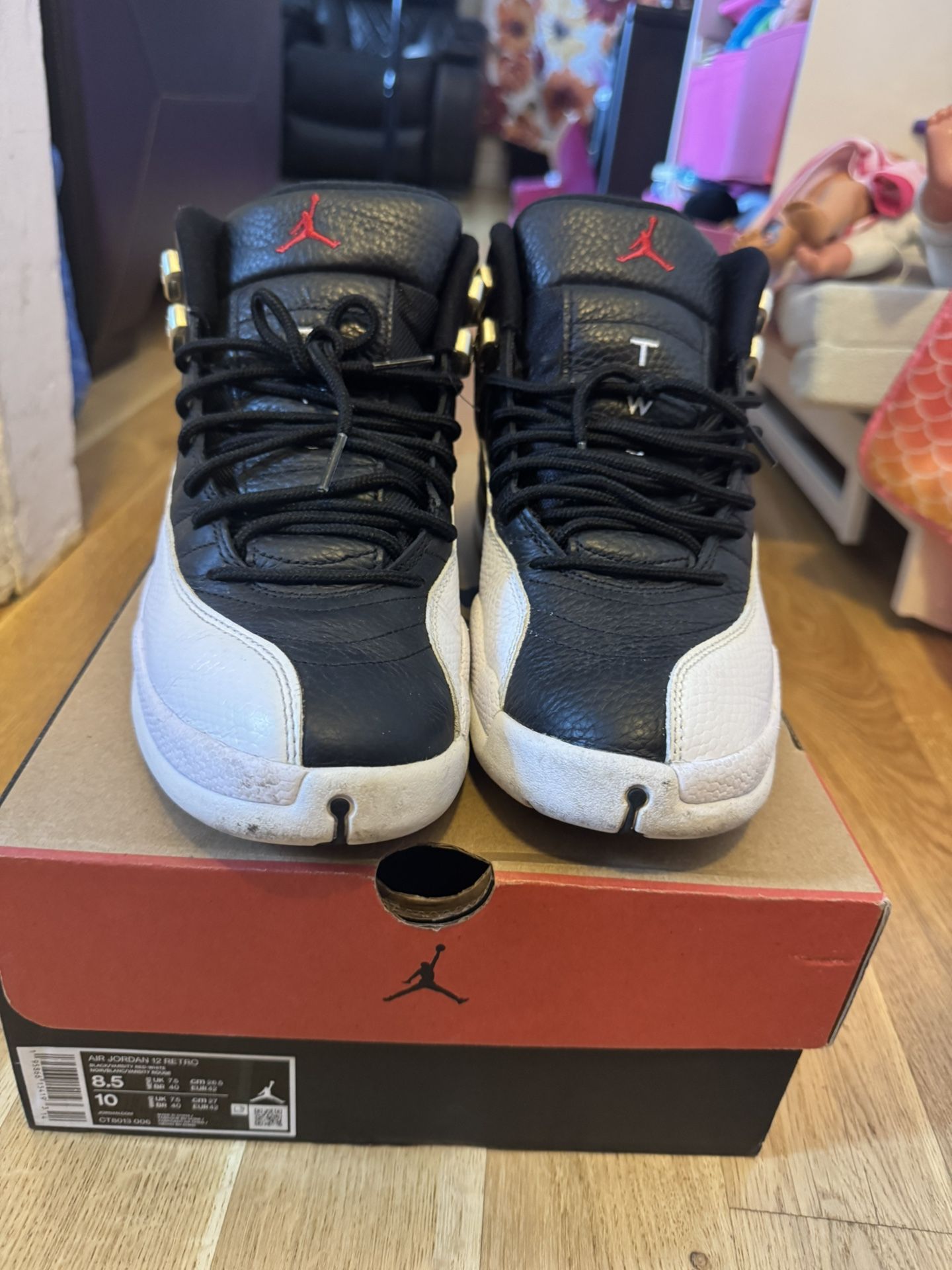 Air Jordan 12 Playoffs Sz 8.5 Used