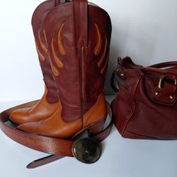 Vintage Handbag  Caterina Lucchi Italian Leather