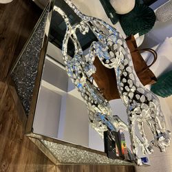 Diamond Mirrored Cofeee Table 