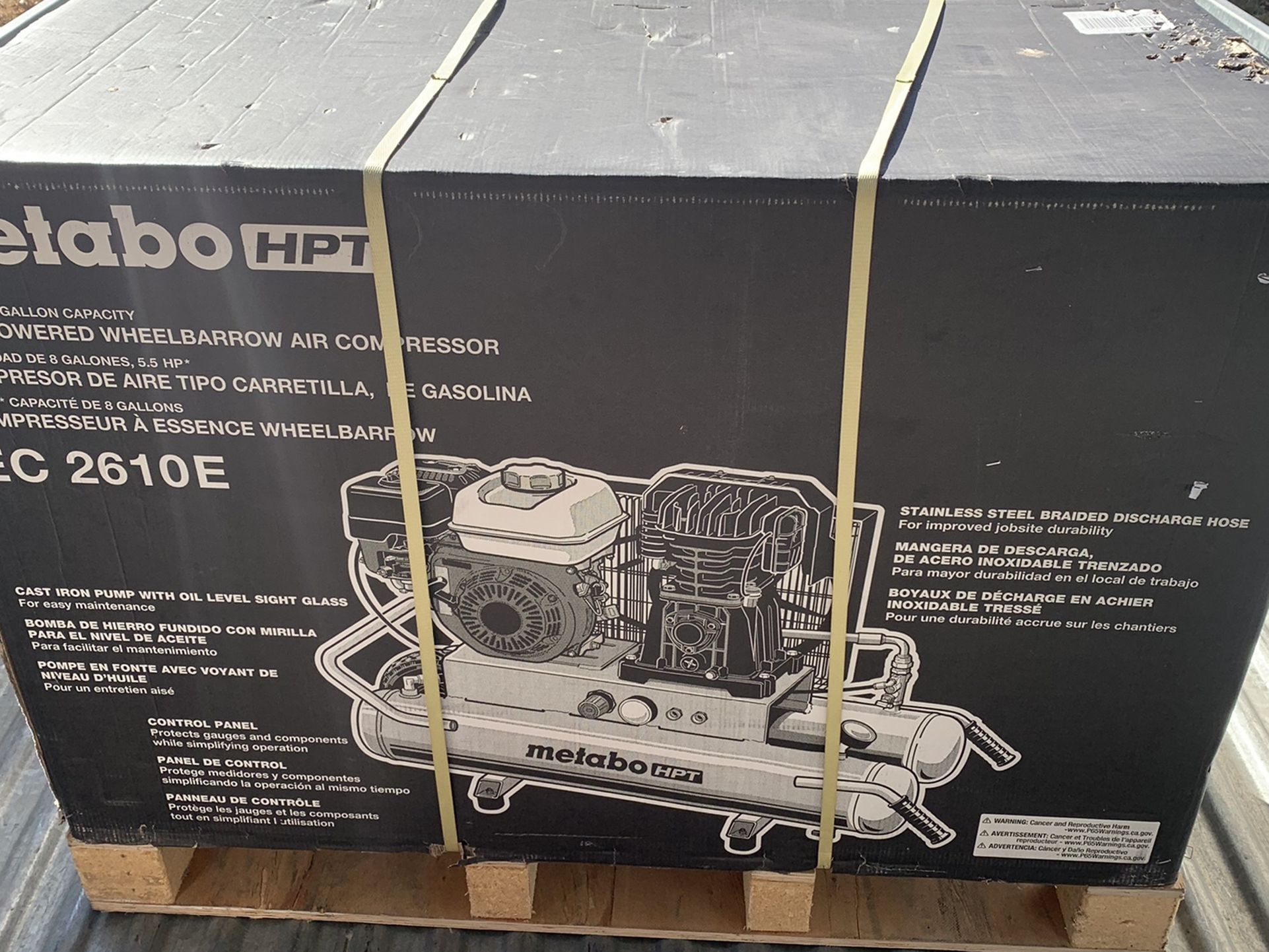 Metabo 8gal Gas Air Compressor BRAND NEW Hitachi