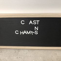 Sonoma Goods For Life® 14" x 7" Letterboard Gray Slats with White Frame