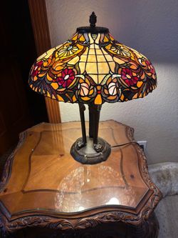 Two Tiffany like lamps