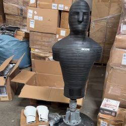 Adjustable Bob Punching Dummy – Freestanding Silicone Punching Bag with Telescopic Height, Stable Large Base for Adults, Boxing, Kickboxing, MMA & Hom