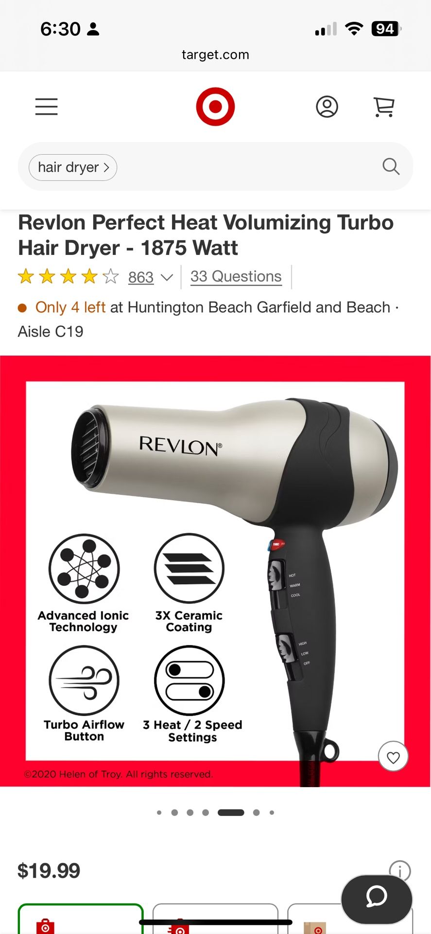 Revlon Hair Dryer