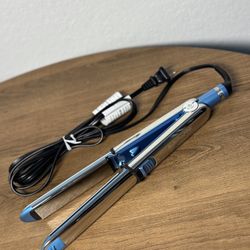 BaBylissPRO Prima 3000 Flat Iron Titanium Blue New Without Box