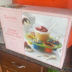 Ceramic Ice Cream Topping Set
