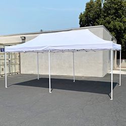 (New) $185 Instant Shade 10x20 FT Large Heavy Duty Easy Popup Canopy w/ Carry Bag