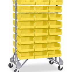 ULine Mobile Stackable Bin Orginizer