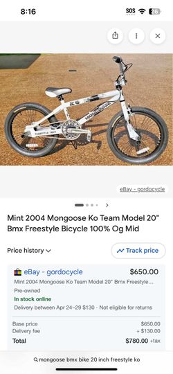 Mongoose bmx freestyle KO blurry txt number for better pics