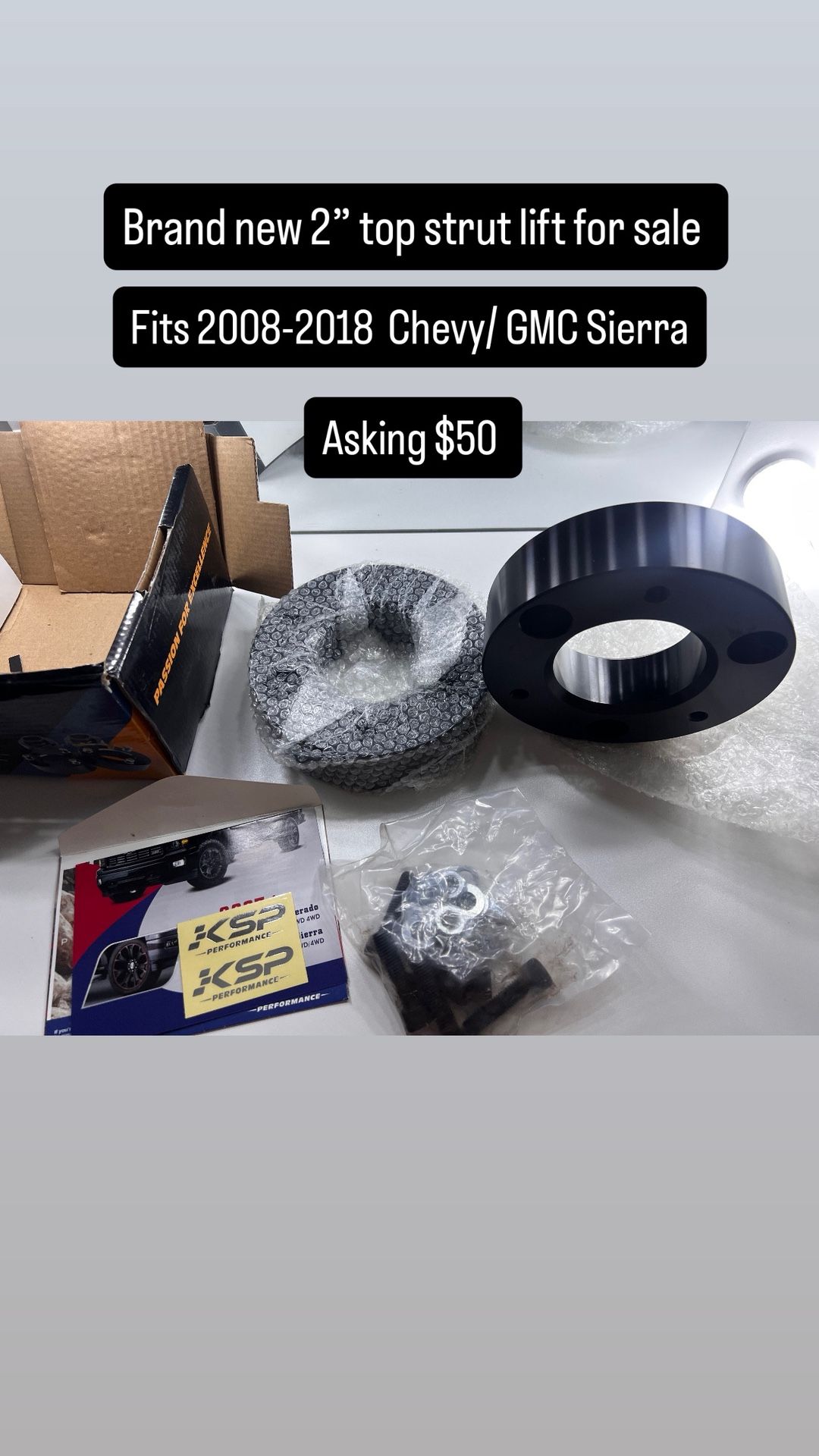 2” Lift 08-18 GMC Or Chevy 1500
