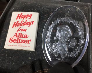 Vintage Christmas Ornament Alka Seltzer