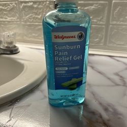 Sunburn pain, relief gel