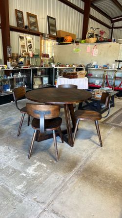 Wood table and chairs