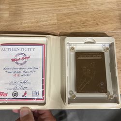 Topps Highland Mint- Wayne Gretzky Limited Edition Bronze Rookie Card