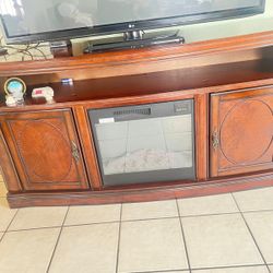 Entertainment Center With Fireplace 