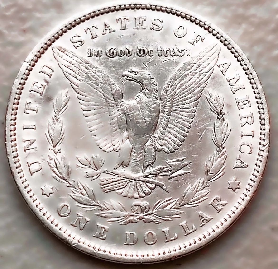 1882 AU MORGAN SILVER DOLLAR 90% $1 COIN US #I172