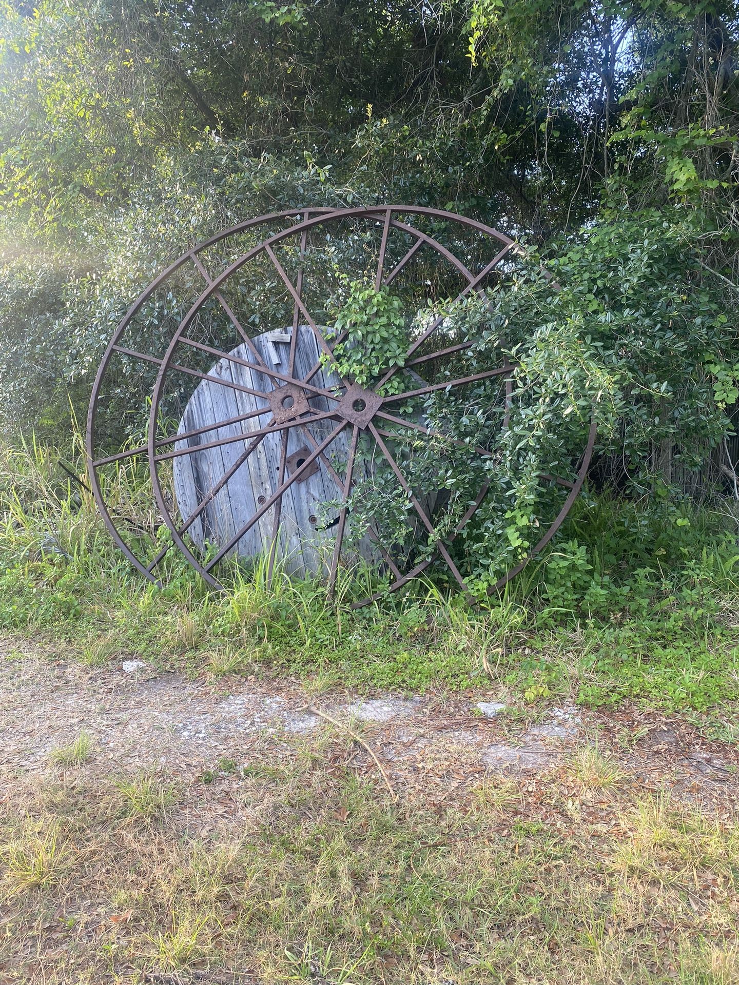 Antique Iron Wheels (2)! Must Go! Make Offer!