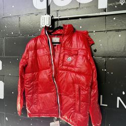 Red Moncler Winter Jacket