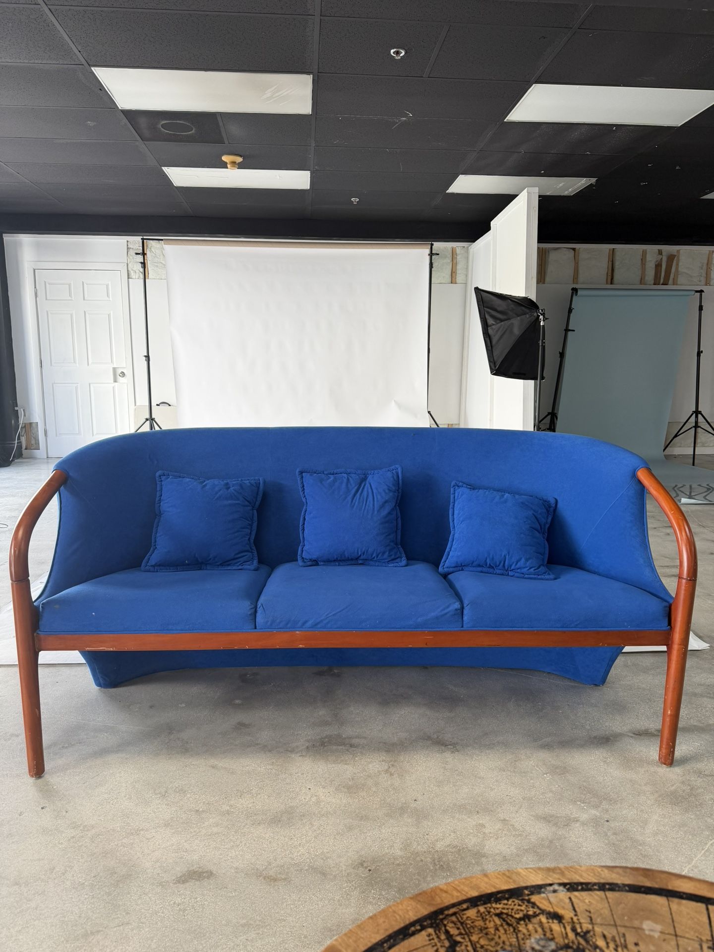 Royal blue couch