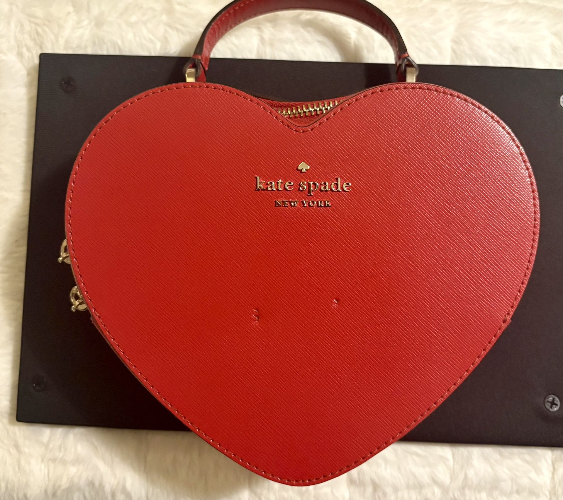 Kate Spade Red Heart Crossbody Purse 