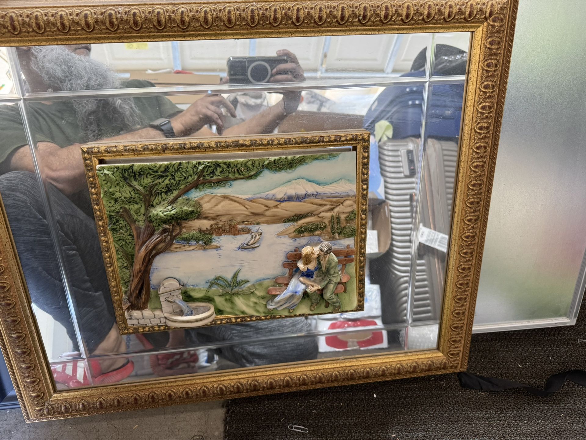 Original Italian 3D Frame With Mirror
