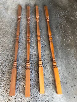 Wooden spindles (72” tall)
