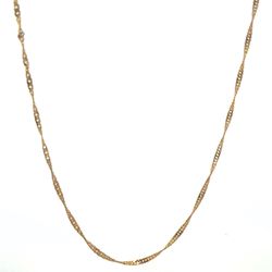 Woman’s Ladies 14k Yellow Gold 20” Inch 1.77mm Twist Rope Chain Necklace GP3119662