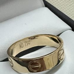 18k Solid Gold Ring 