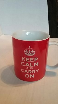 Keep calm carry on mug