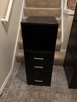 Black File Cabinet