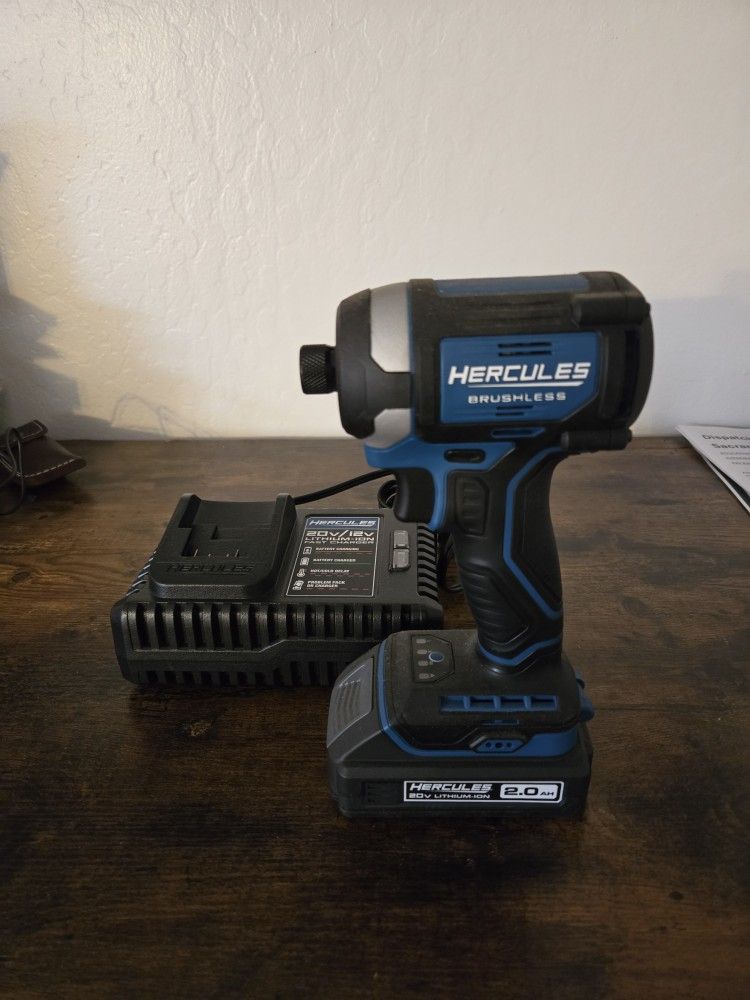 Hercules Brushless Impact Driver With Battery & Charger 