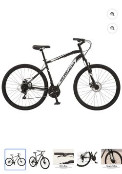 Schwinn 700c Glenwood Hybrid Bike, Black, 21 Speeds -  Large