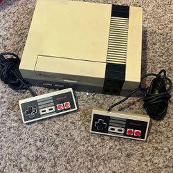 Nintendo NES Console And NES Advantage 