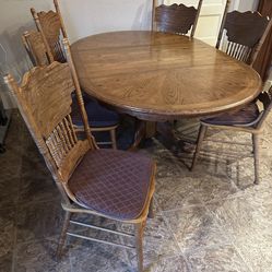 Oak Dinning Set 