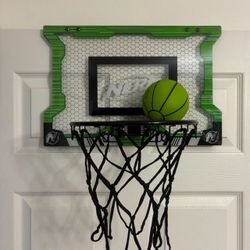 New Basketball Mini Hoop Nerf, Steel Rim For Dunking - Over The Door