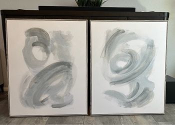 Abstract Canvas Wall Art Set of 2