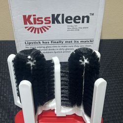 KissKleen KGW-0813 Manual Glass Washer with 2 Brushes . “NEW”