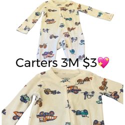 Carters Pijama Great Condition For Boys Size 3 Months 💖💖042424.