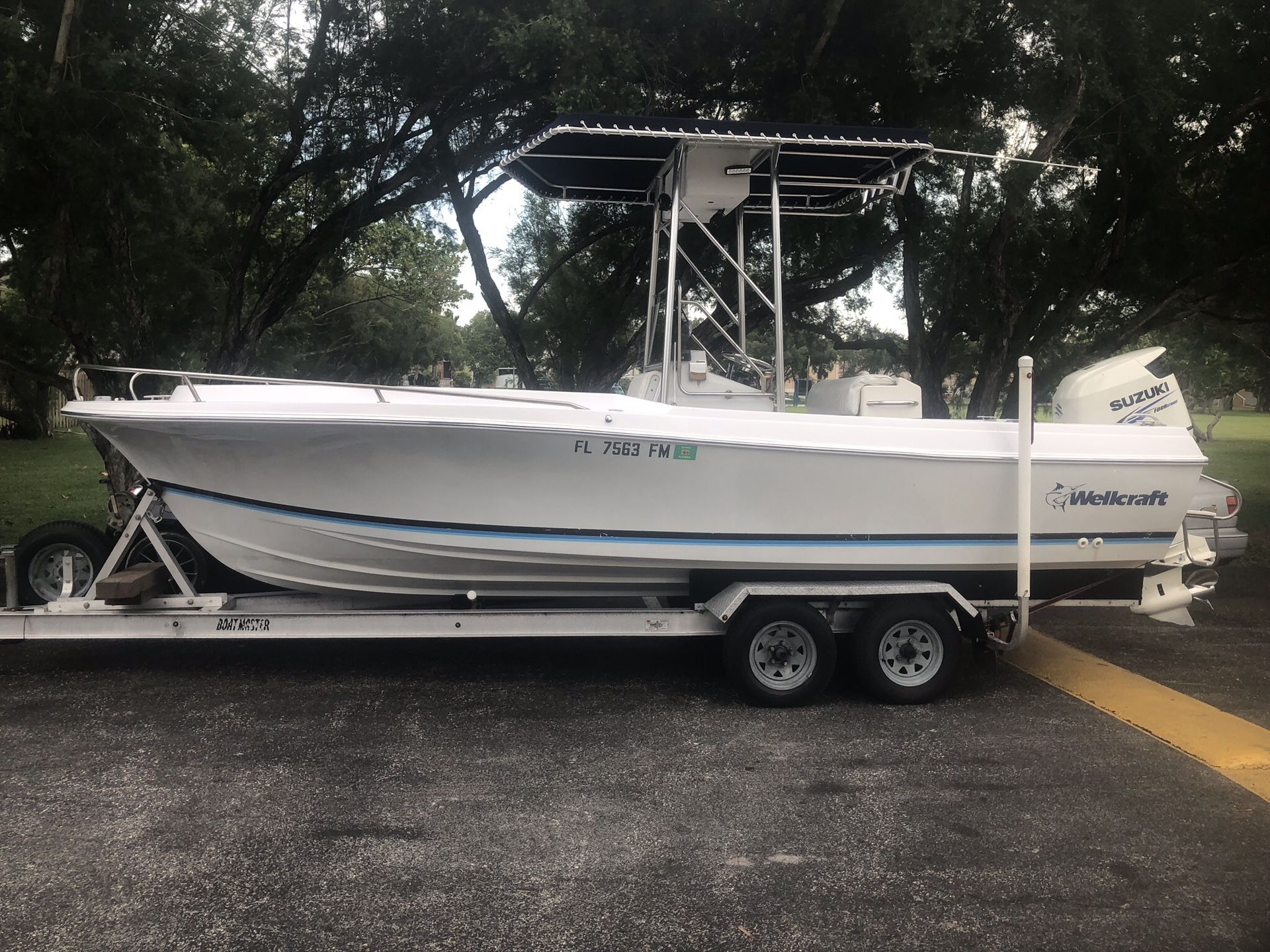 Boat center console open fisher WELLCRAFT 20 FISHERMAN 20,6 feet , 16.
