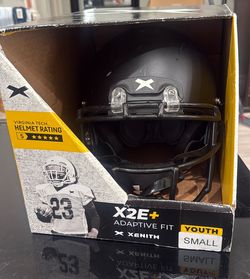 Xenith Matte Black Football Helmet with Facemask