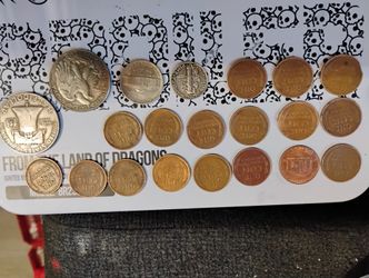 Coin Collection For Sale Wheat Penny,Half Dollar,