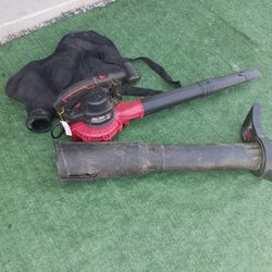 Red Electric Leaf Blower/vac With All Attachments  