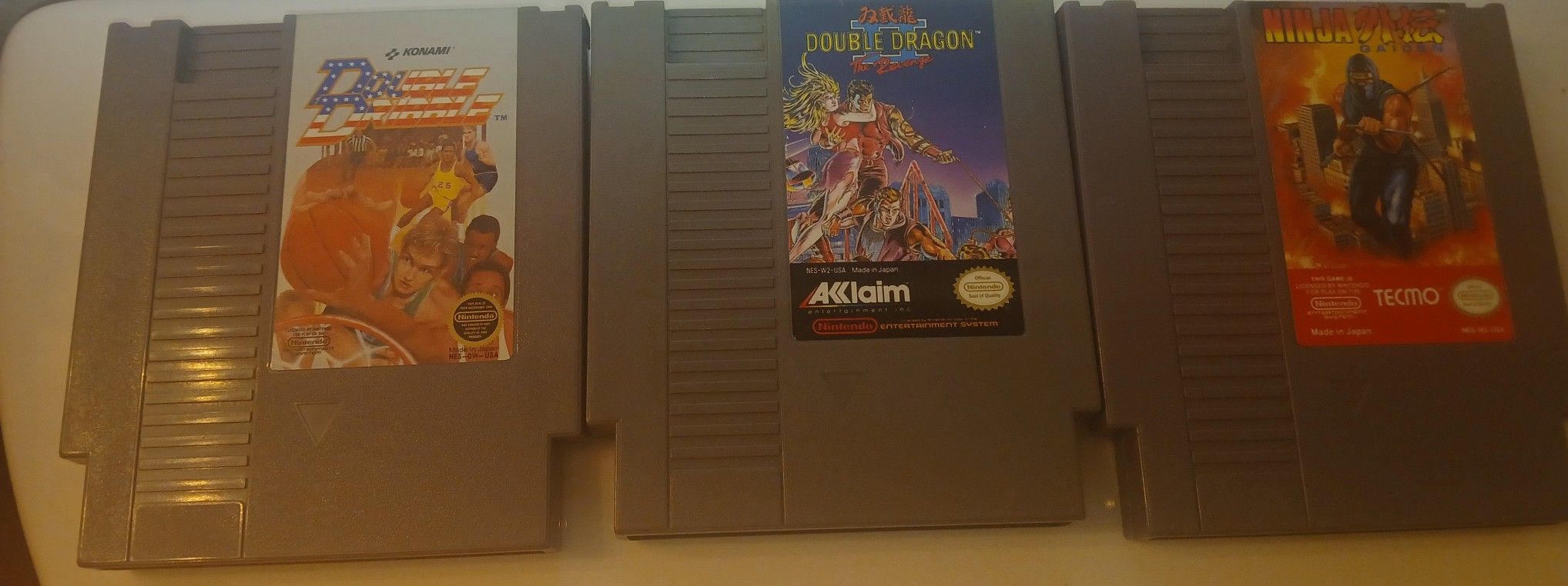 Nes Double DRIBBLE , DOUBLE DRAGON 2 and NINJA GAIDEN