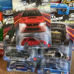 HotWheels Silver Series 25th Anniversary Of Fast & Furious Complete Set 1:64 Scale