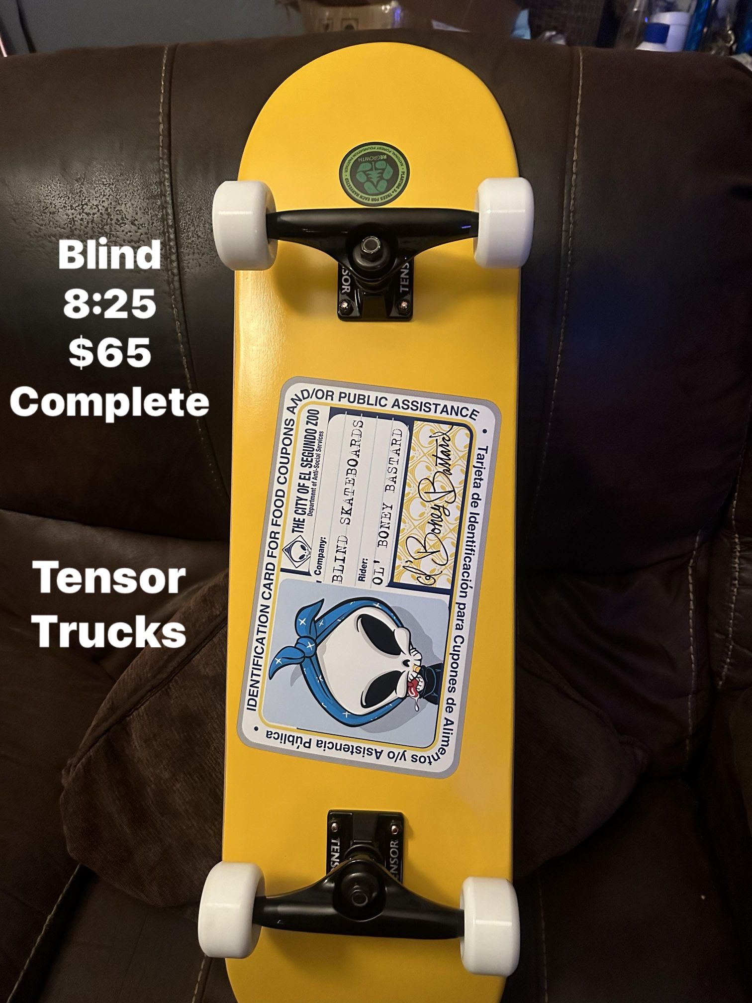 Skateboard Blind 8:25 Pro Deck $65 Complete
