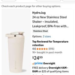 24 oz New Stainless Steel Shaker