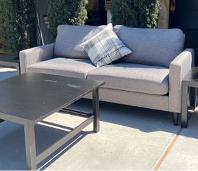 Gray single sofa!