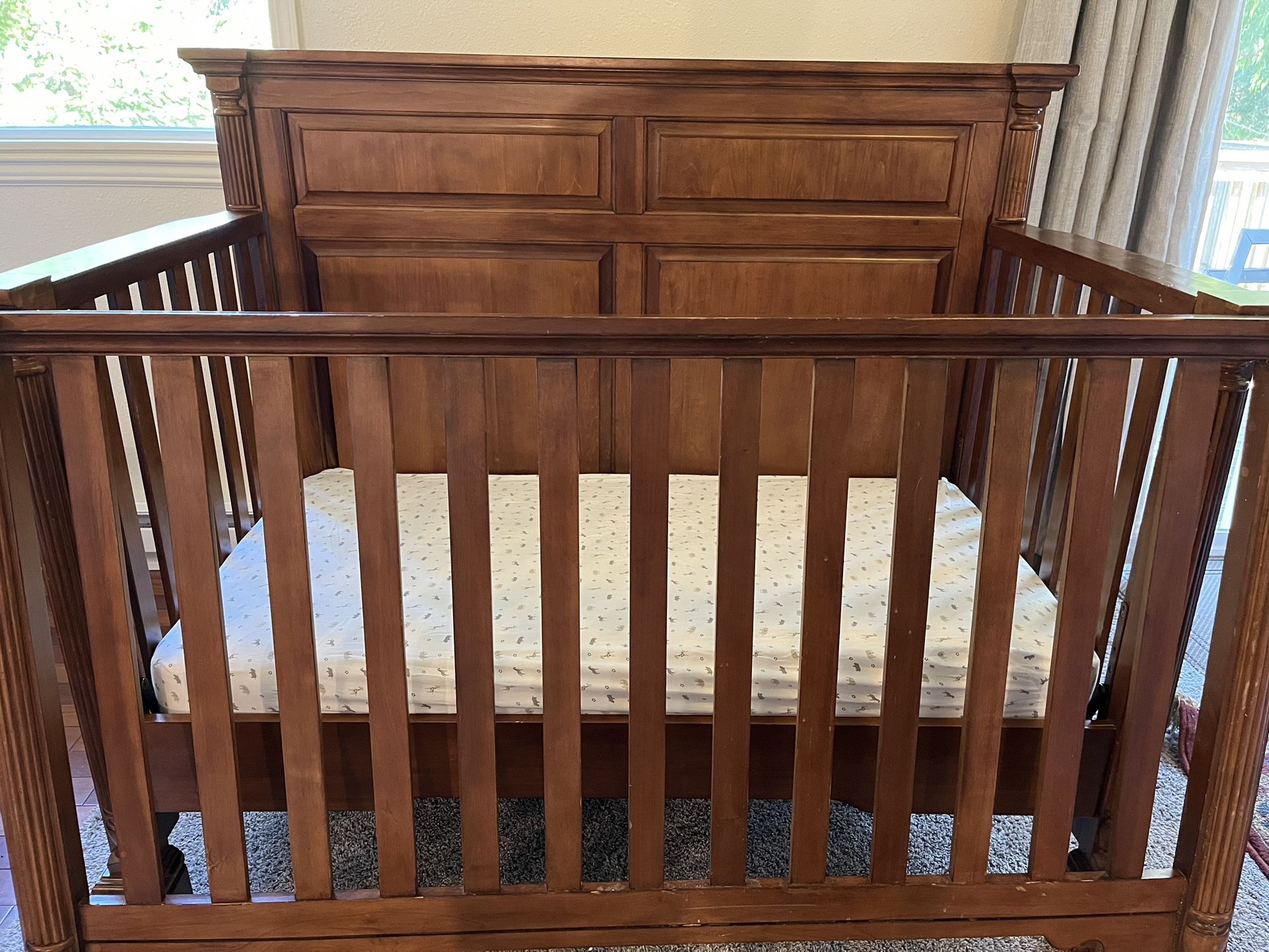 Price Reduced! $100 Beautiful Solid Wood Crib