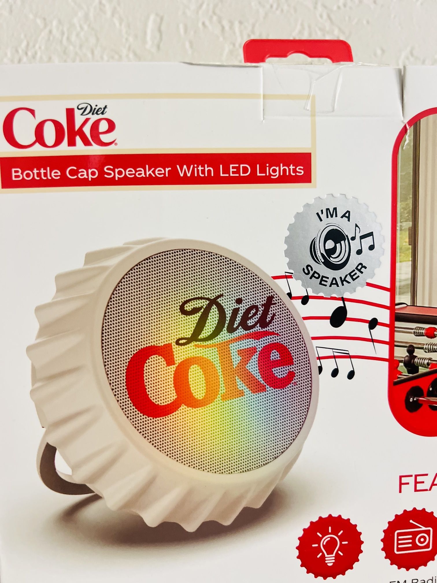 Diet Coke Bluetooth Speaker Outdoor And Indoor Fold NEW