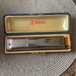 HOHNER 64 Chromonica 4 Chromatic Octaves Professional Model C  Made In Germany Silver 
